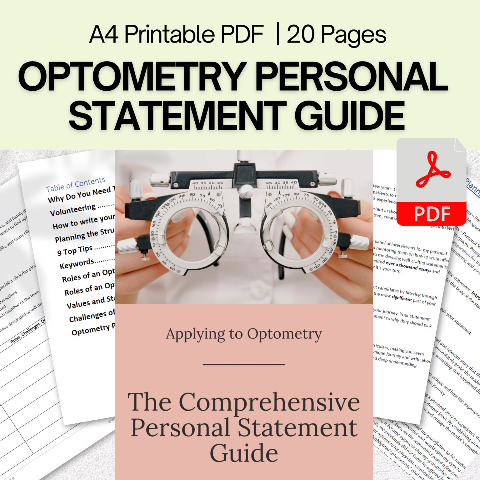 optometry personal statement tips